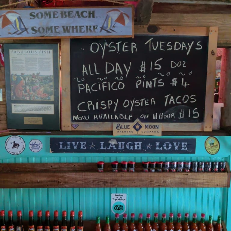 OYSTER TUESDAY ALL DAY