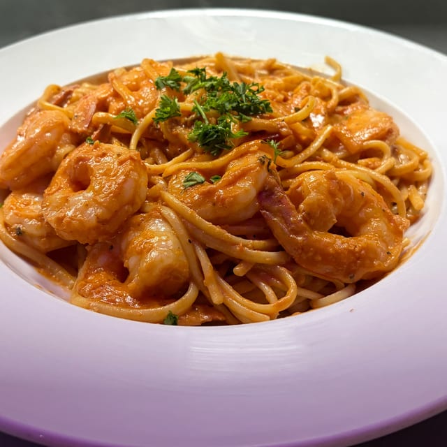 Lunch Shrimp Linguini.