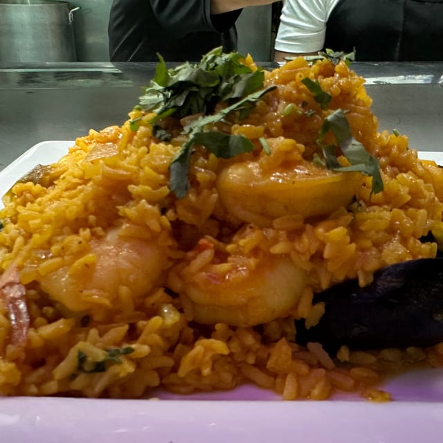 Large Shrimp and Rice.