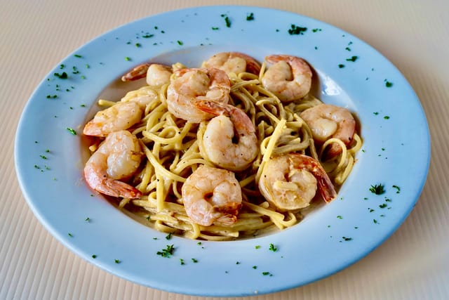 Large Shrimp Linguini.