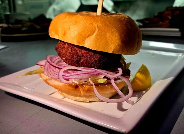 Crab Cake Sandwich.